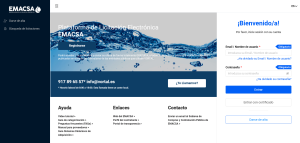 Plataforma de licitación de EMACSA